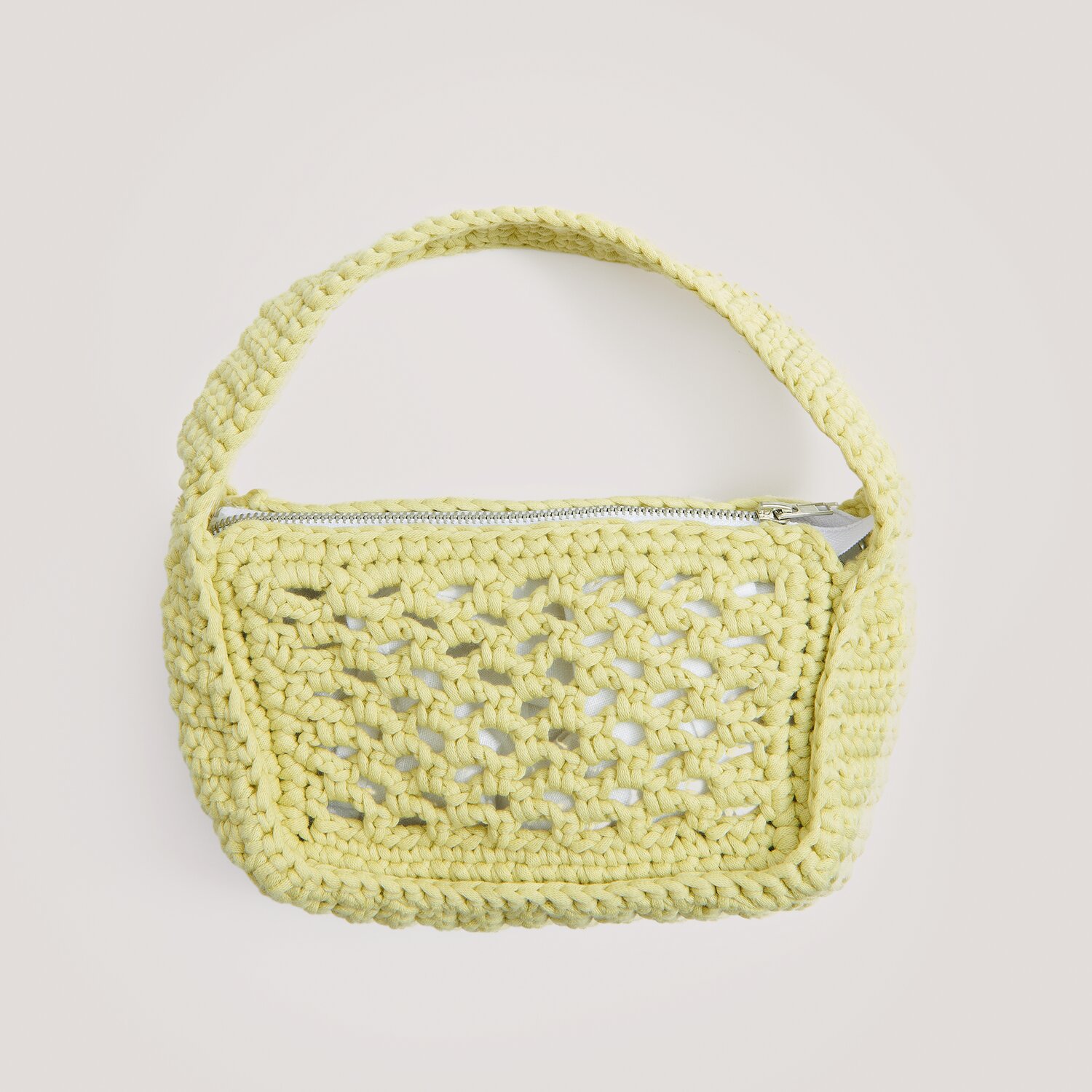 Gehäkelte Minitasche in gelb