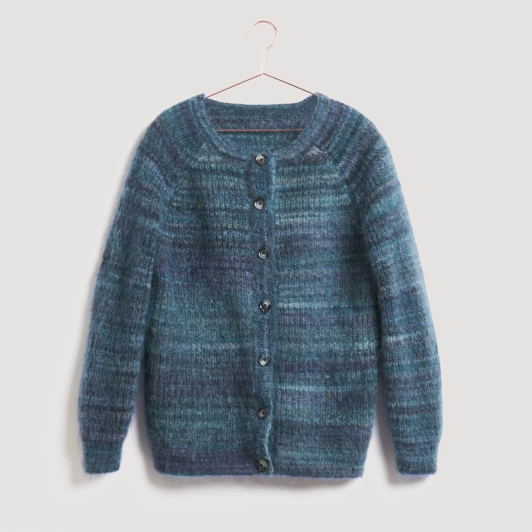 Gestrickter Cardigan: Modell 26 aus dem Heft Lovewool No. 21