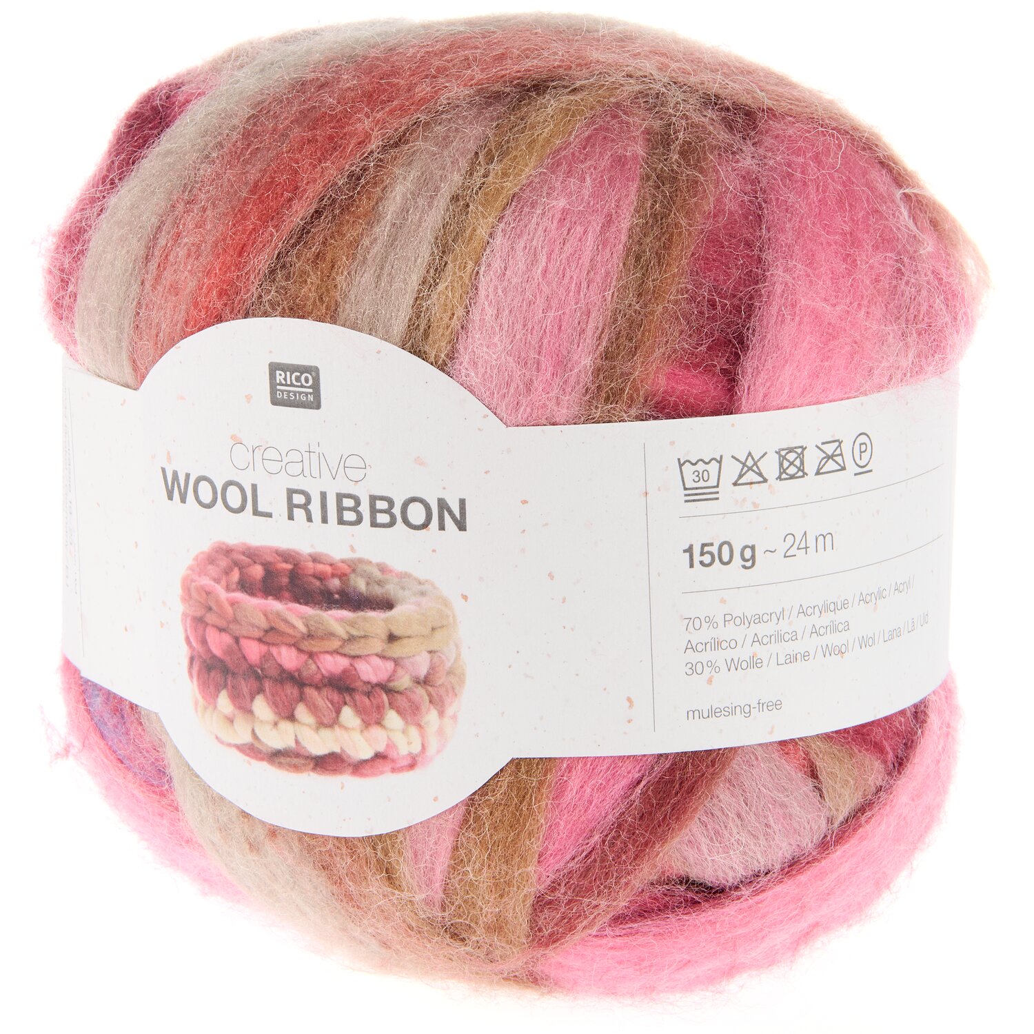 Creative Wool Ribbon 150g Farbe Berries von Rico Design