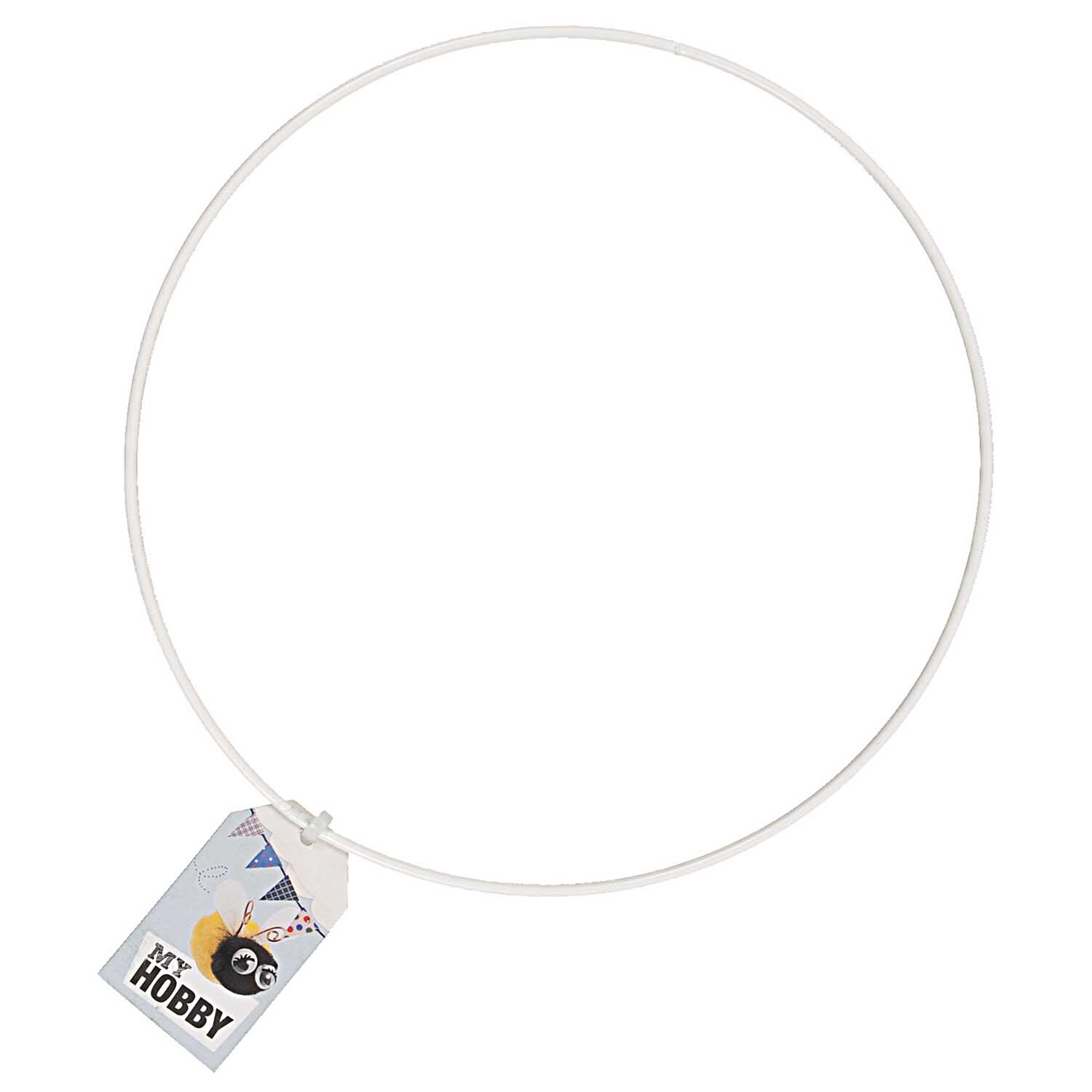 Rico Design Metallring Offwhite glänzend 25 cm