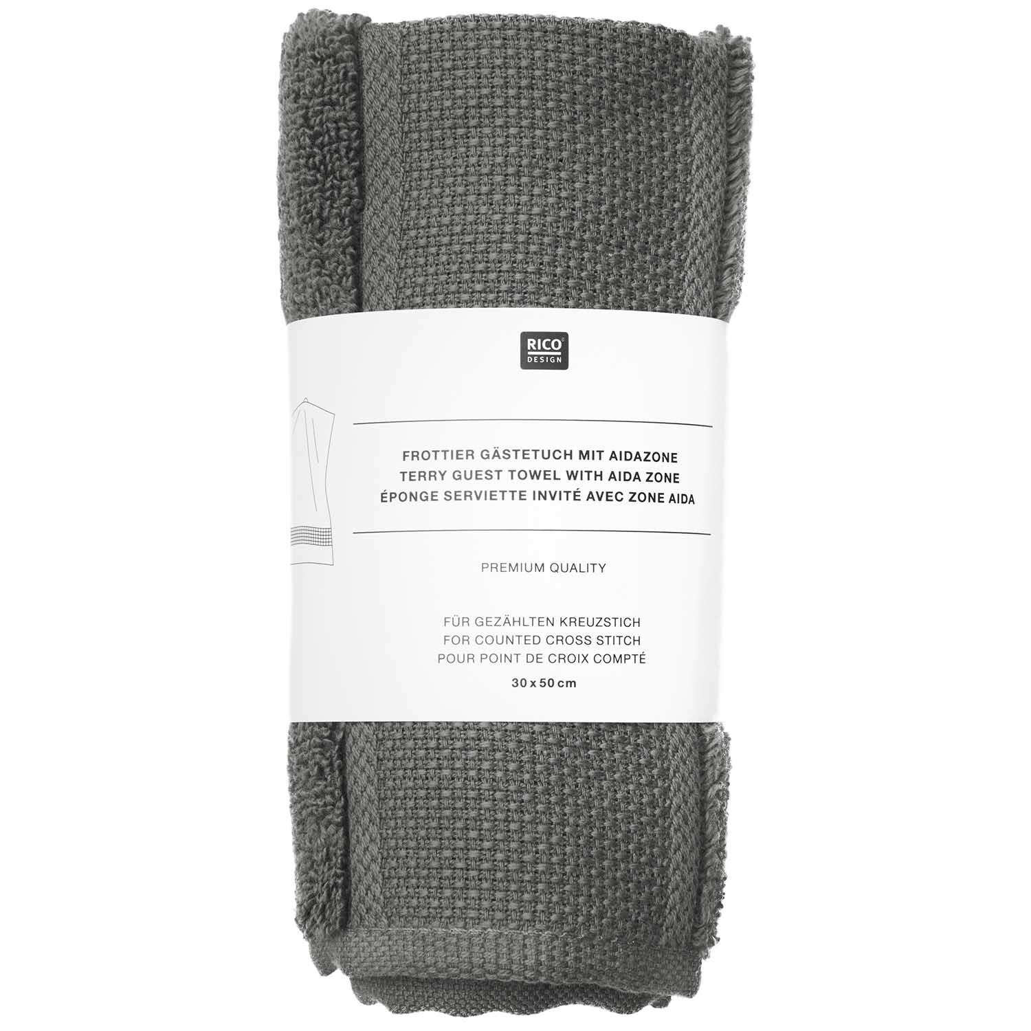 Gästetuch, Anthrazit, Organic, GOTS Gästetuch, Anthrazit, Organic, GOTS