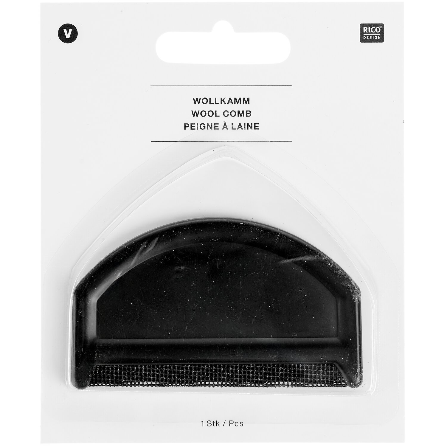 Wollkamm 7,5x4,3cm von Rico Design