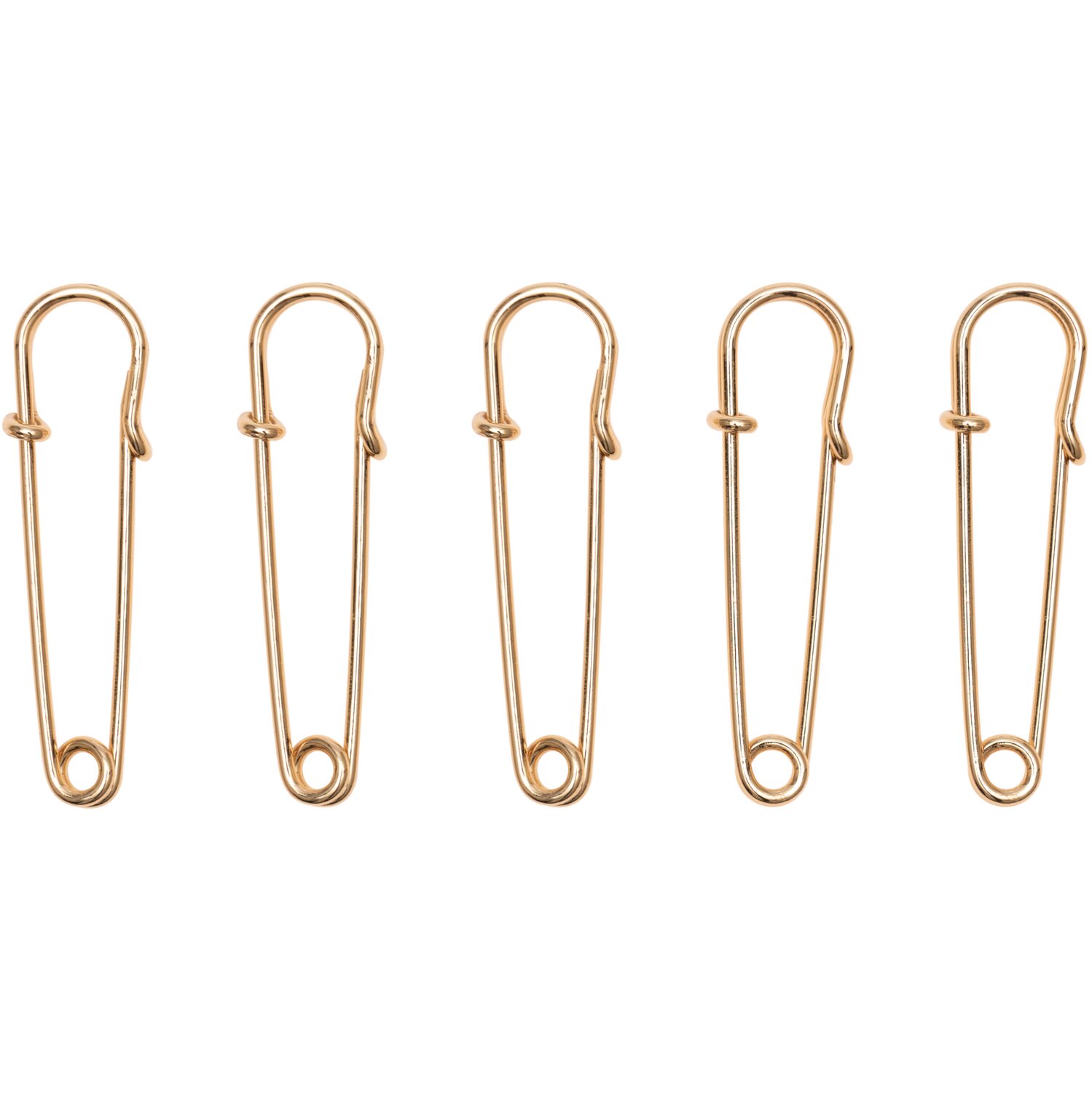 Kiltnadeln Set 3,8cm 5 Stück Farbe Gold von Rico Design