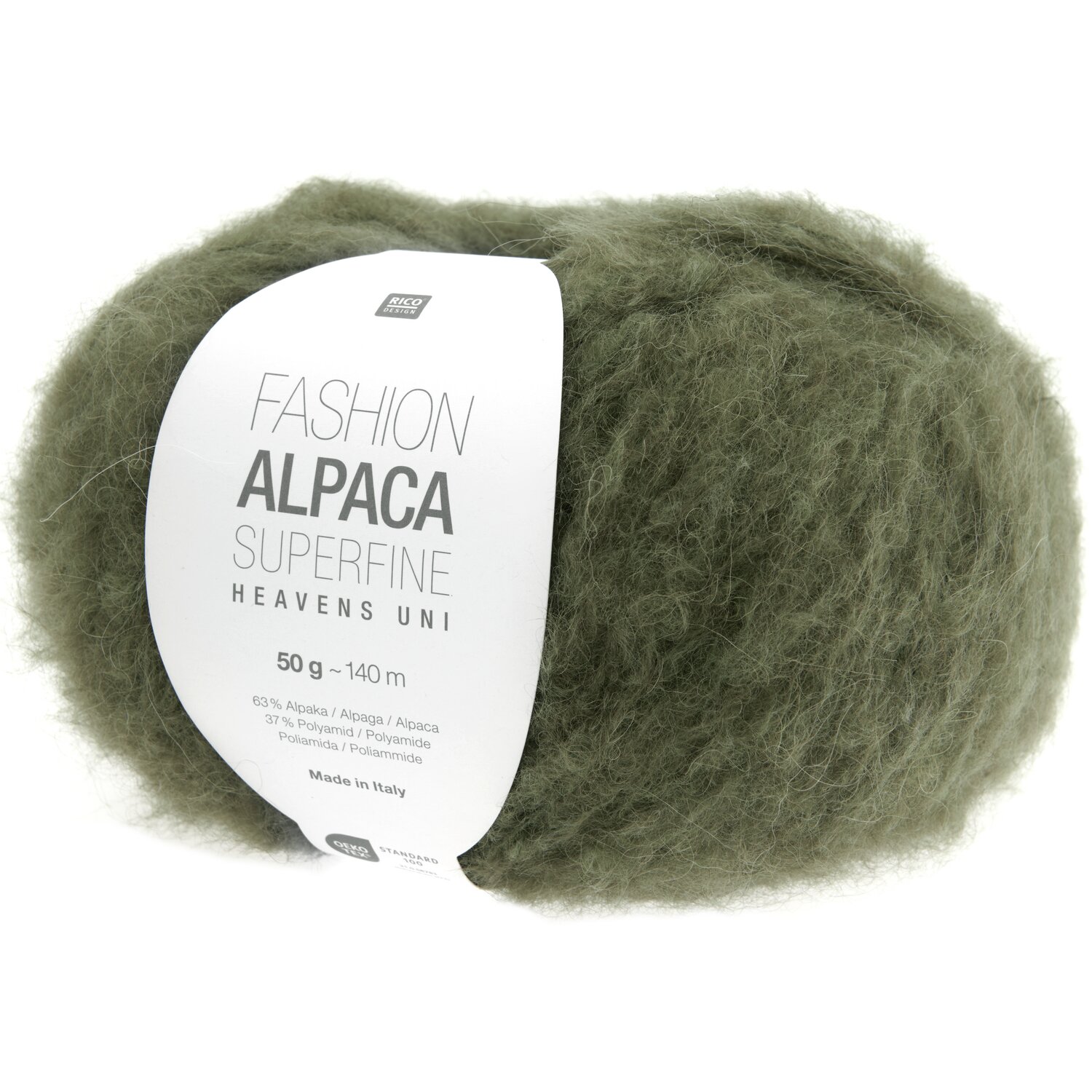 Fashion Alpaca Superfine Heavens Uni 50g 140m Farbe Oliv von Rico Design