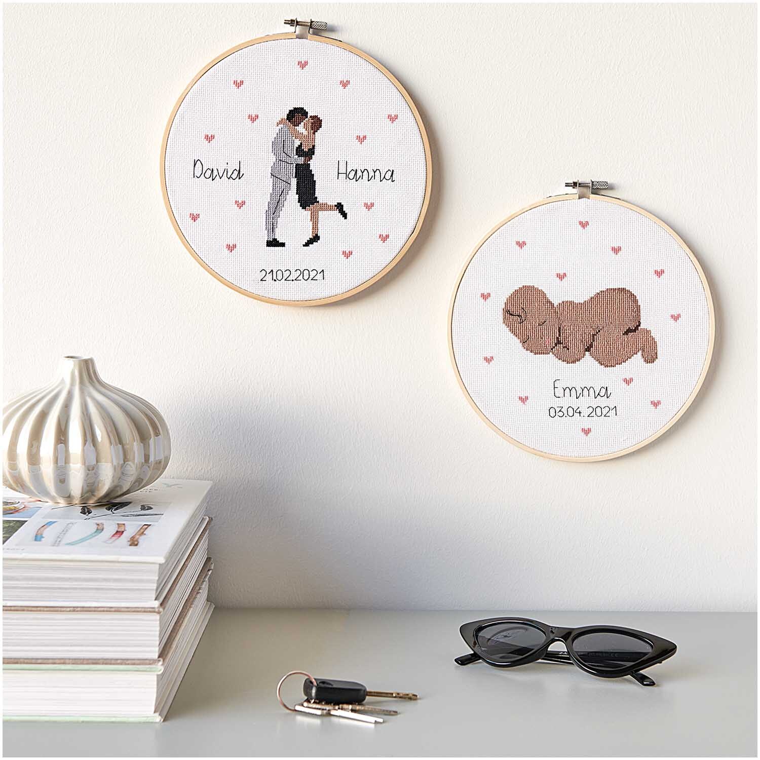 Figurico Stickpackung Lovebirds 20cm Figurico Stickpackung Lovebirds 20cm
