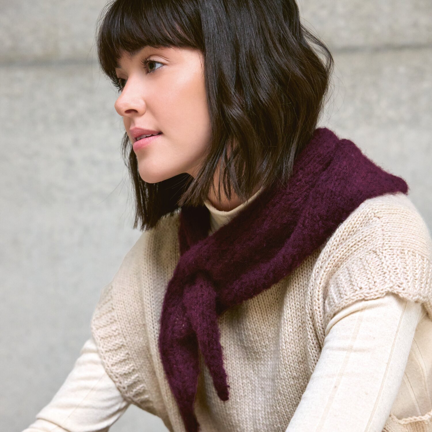 Strickset Dreieckstuch Modell 04 aus Luxury Knits - Premium Natural Fibres von Rico Design