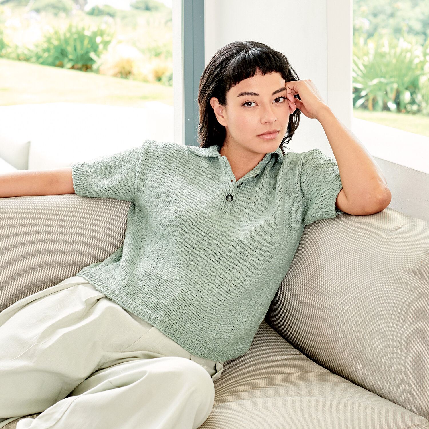 Strickanleitung Polo-Shirt aus Essentials Super Cotton dk