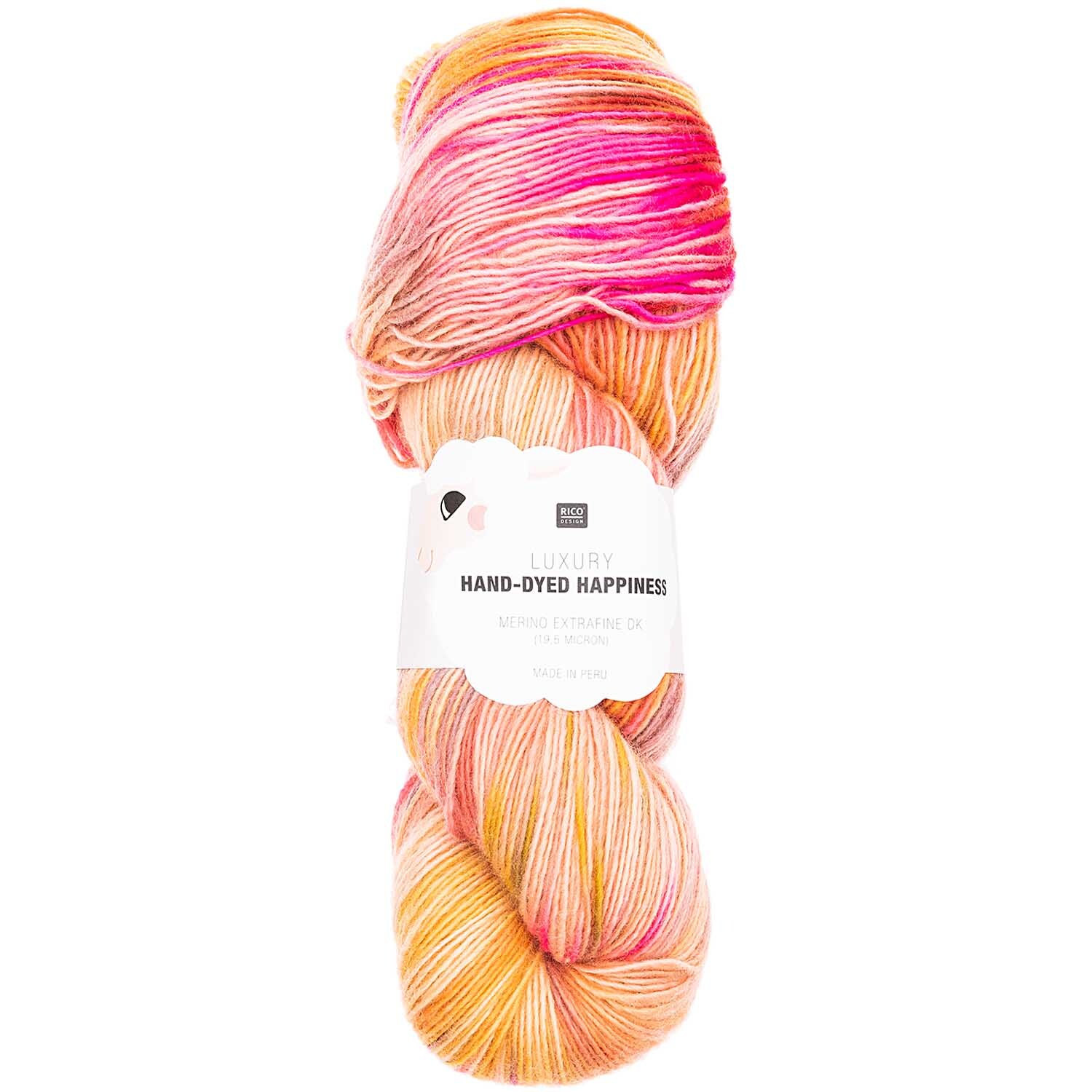 Rico Design Luxury Hand-Dyed Happiness dk Lachs-Gelb