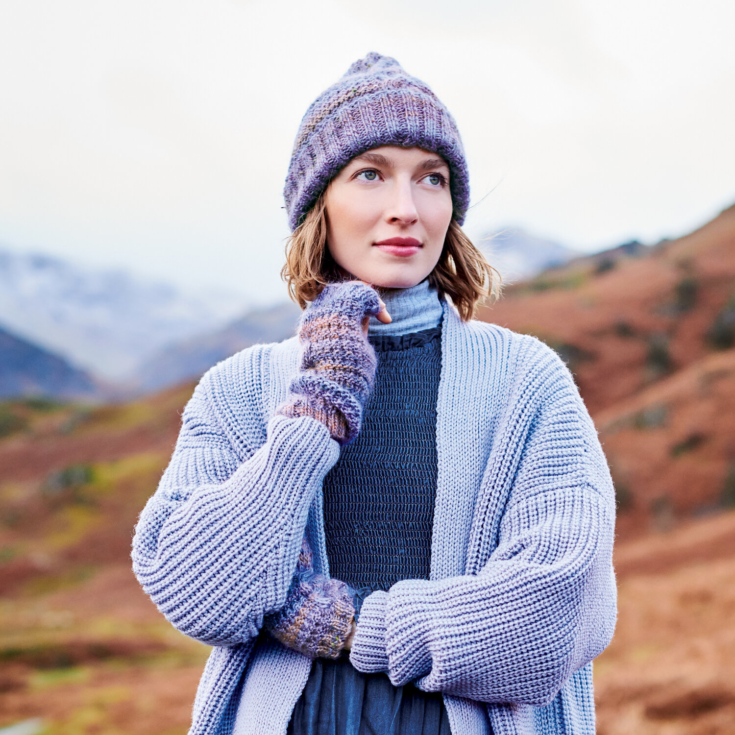 Strickanleitung Mütze und Stulpen aus Creative Alpaca Melange aran
