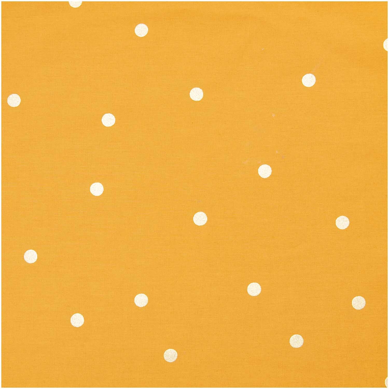 Druckstoff Nature Matters Punkte senf-gold 50x140cm Druckstoff Nature Matters Punkte senf-gold 50x140cm
