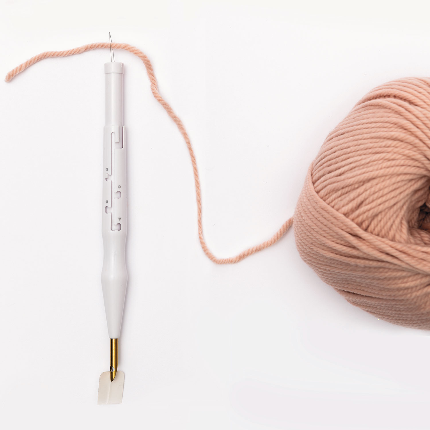 Schritt 1 Garn in Punch Needle einfädeln