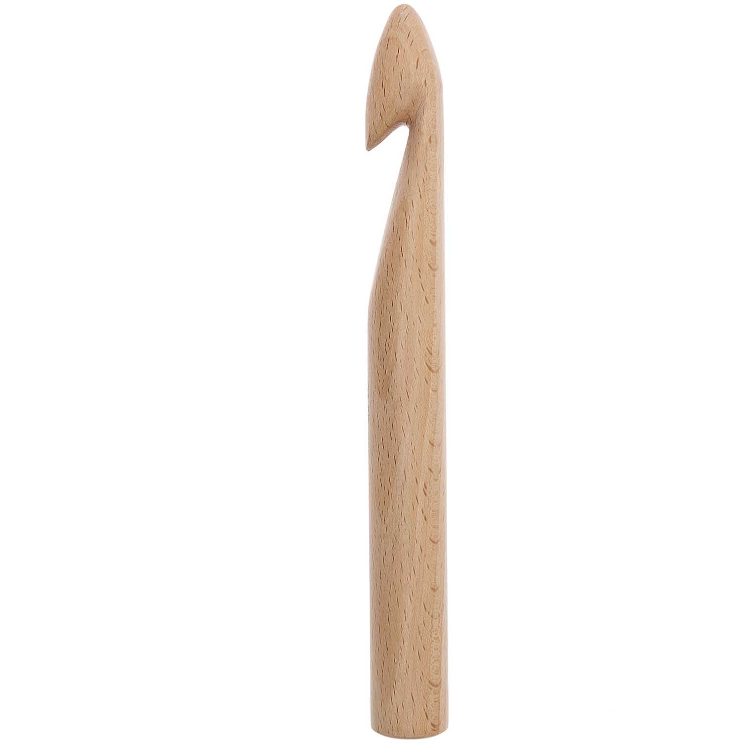 Häkelnadel Holz von Rico Design aus hellem Holz, ideal für Handarbeitsprojekte.