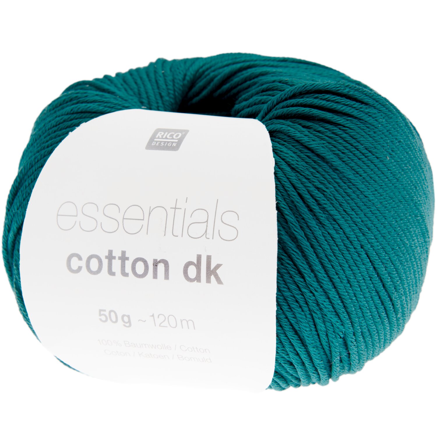 Essentials Cotton dk 50g 120m Farbe Dunkelgrün von Rico Design
