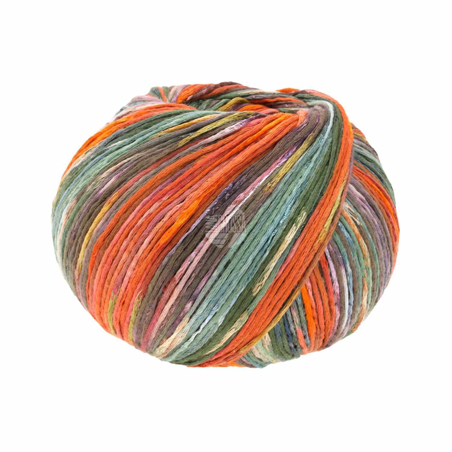 Gomitolo Selezione 1 100g 290m Farbe Gelb-Moos-Violett von LANA GROSSA Mode mit Wolle Handels- und Vertriebs 