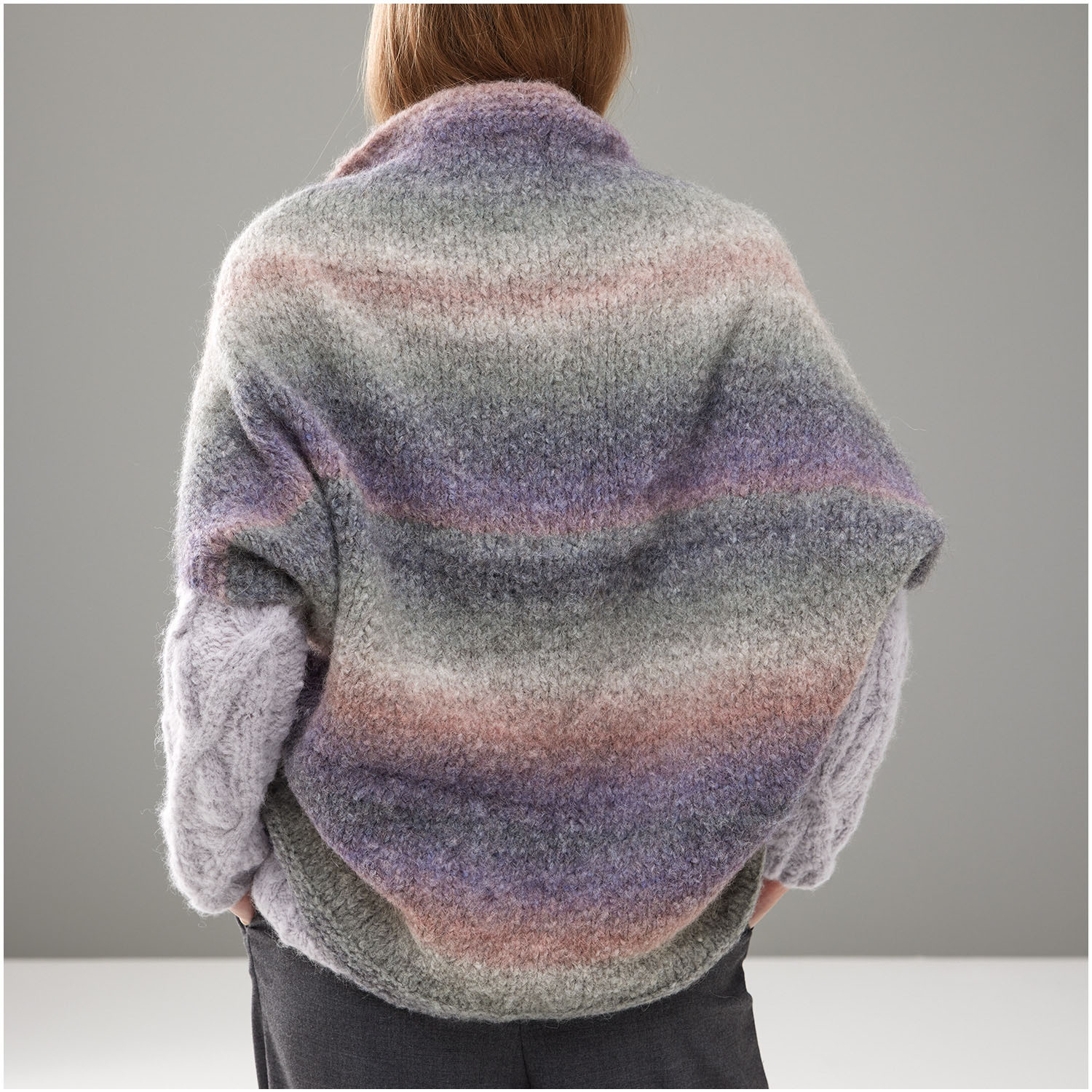 Strickset Poncho Modell 29 aus Die Neue Masche Nr. 8