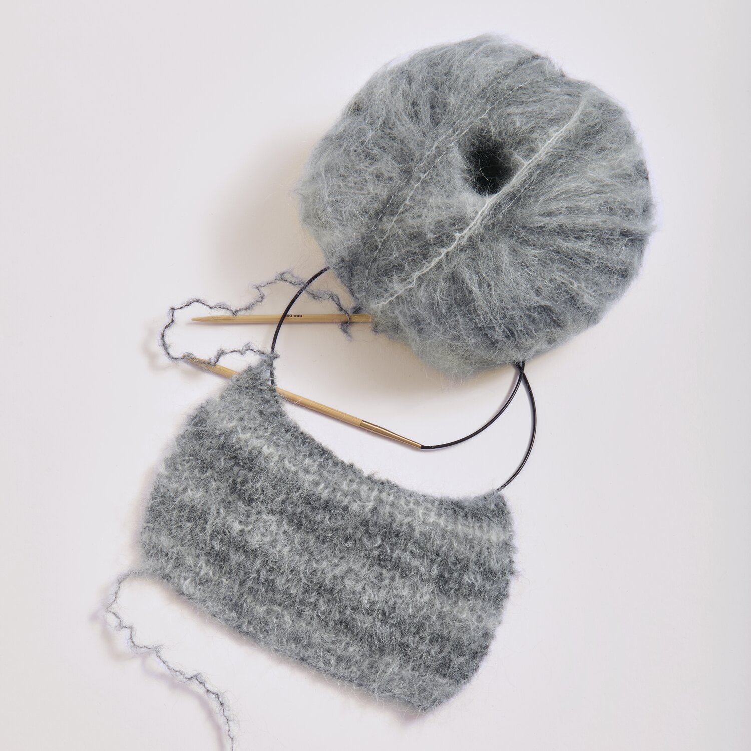 Fashion Meri Mohair Print 50g 275m Farbe Stone Grey von Rico Design Fashion Meri Mohair Print 50g 275m Farbe Stone Grey von Rico Design