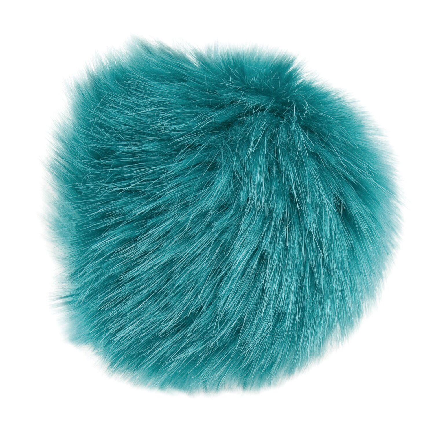 Rico Design Kunstfellbommel 10cm Petrol