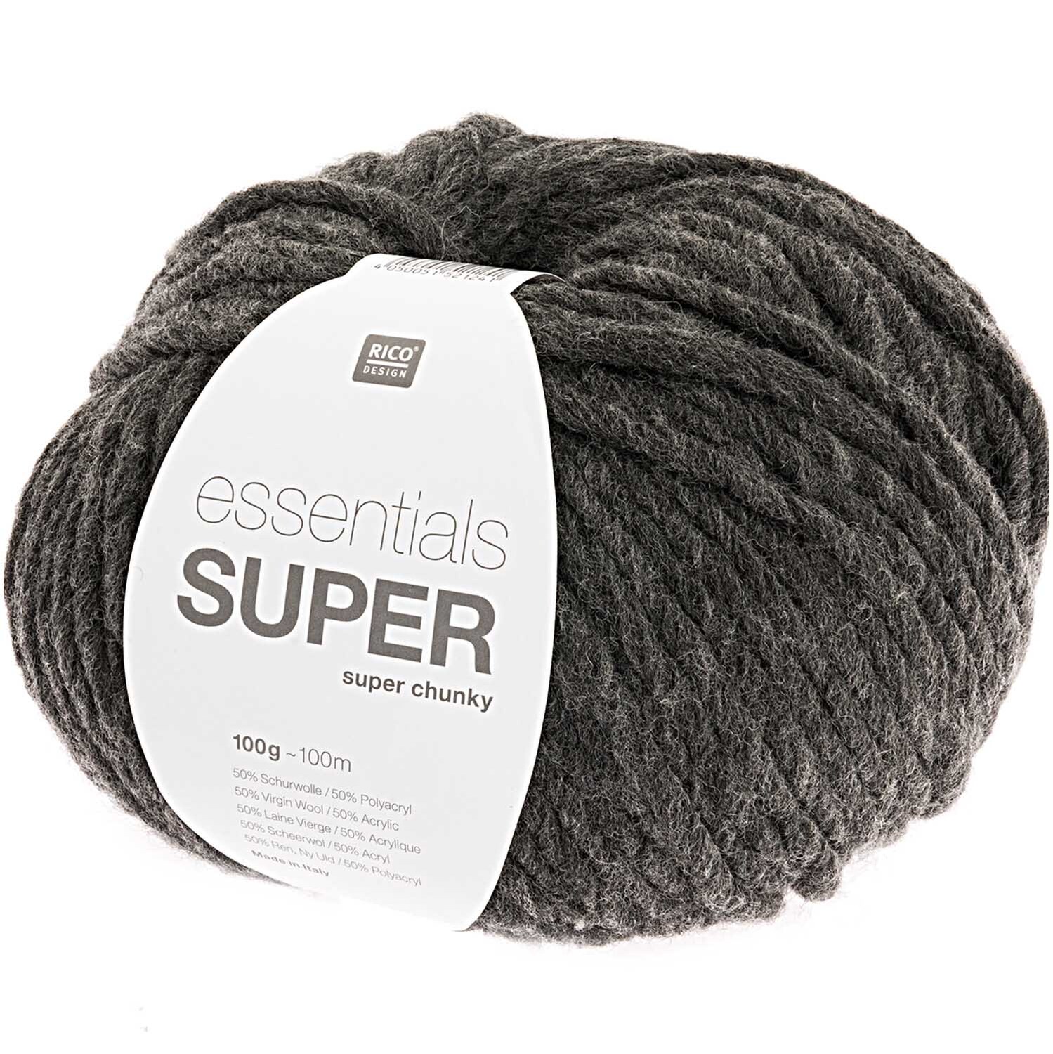 Rico Design Essentials Super super chunky Dunkelgrau