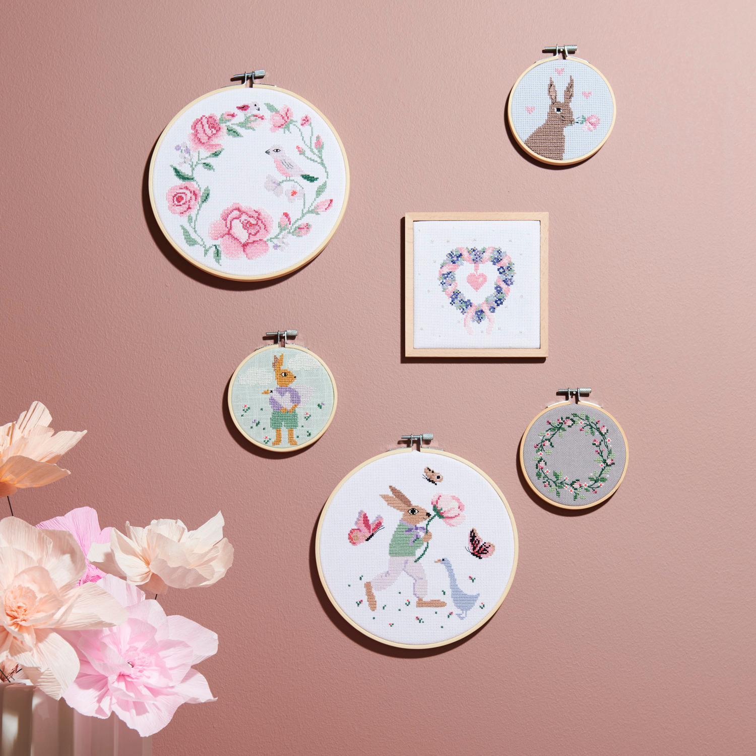 Stickpackung Bild Romantischer Hase Stickpackung Bild Romantischer Hase