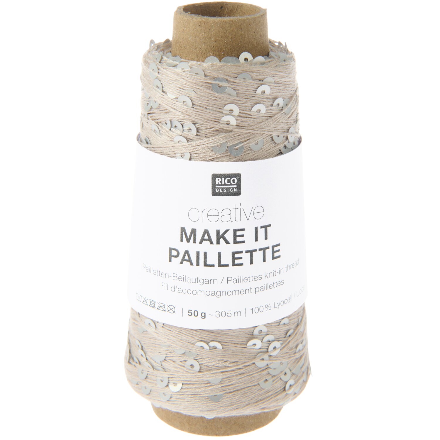 Creative Make It Paillette 50g 305m Farbe Silber von Rico Design