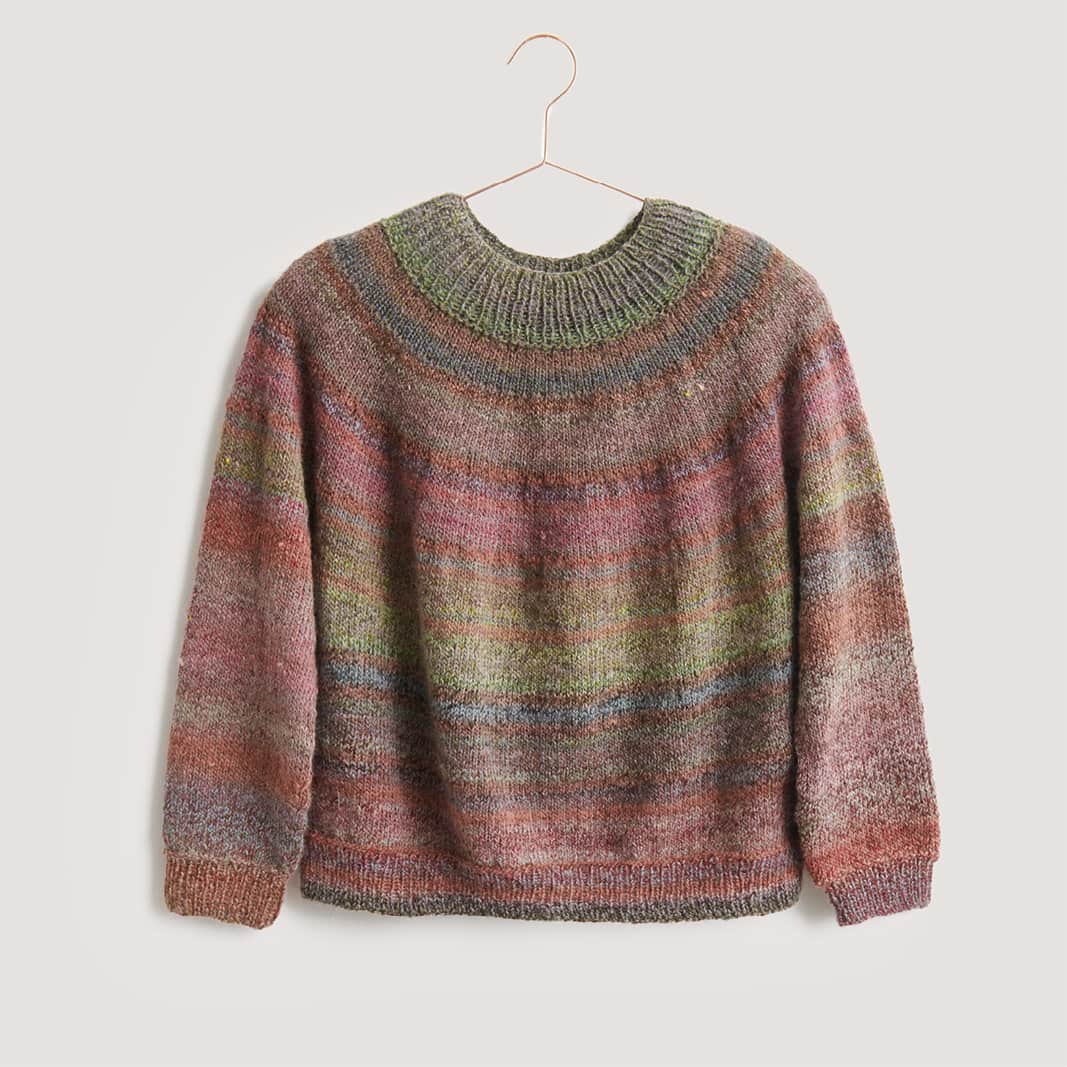 Gestrickter Pullover: Modell 35 aus dem Heft Lovewool No. 21