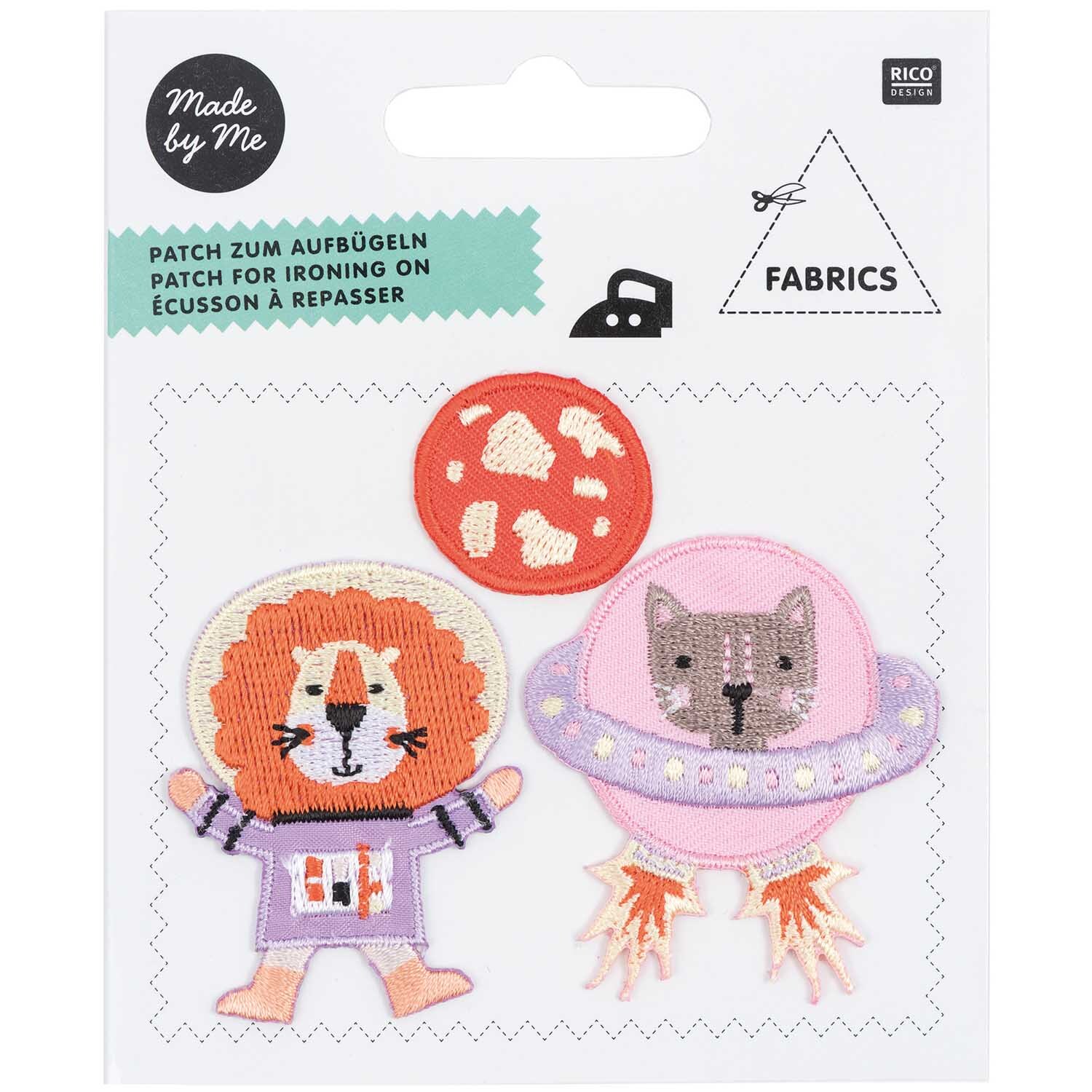 Patches kleine Astronauten rosa