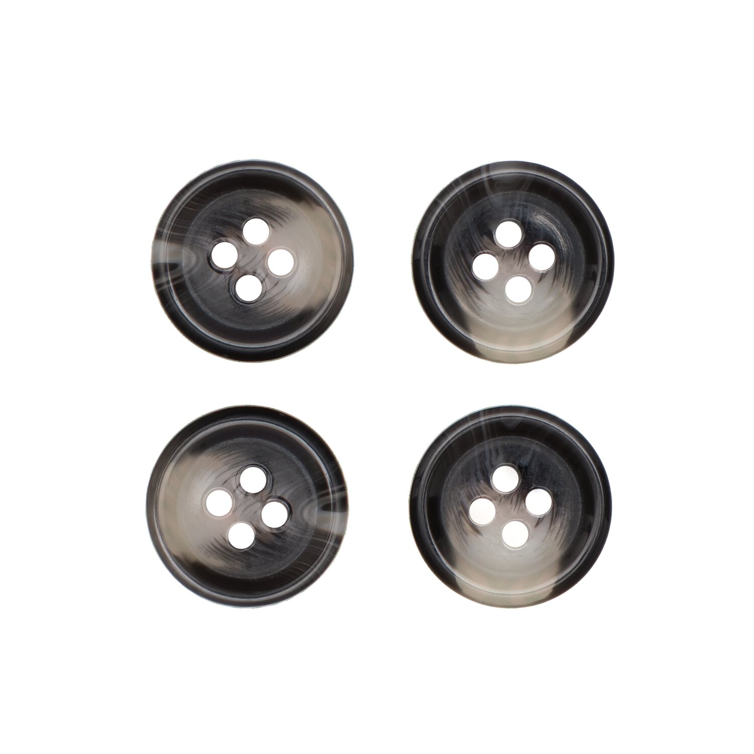 Knopf grau 1,7cm strukturiert von Rico Design