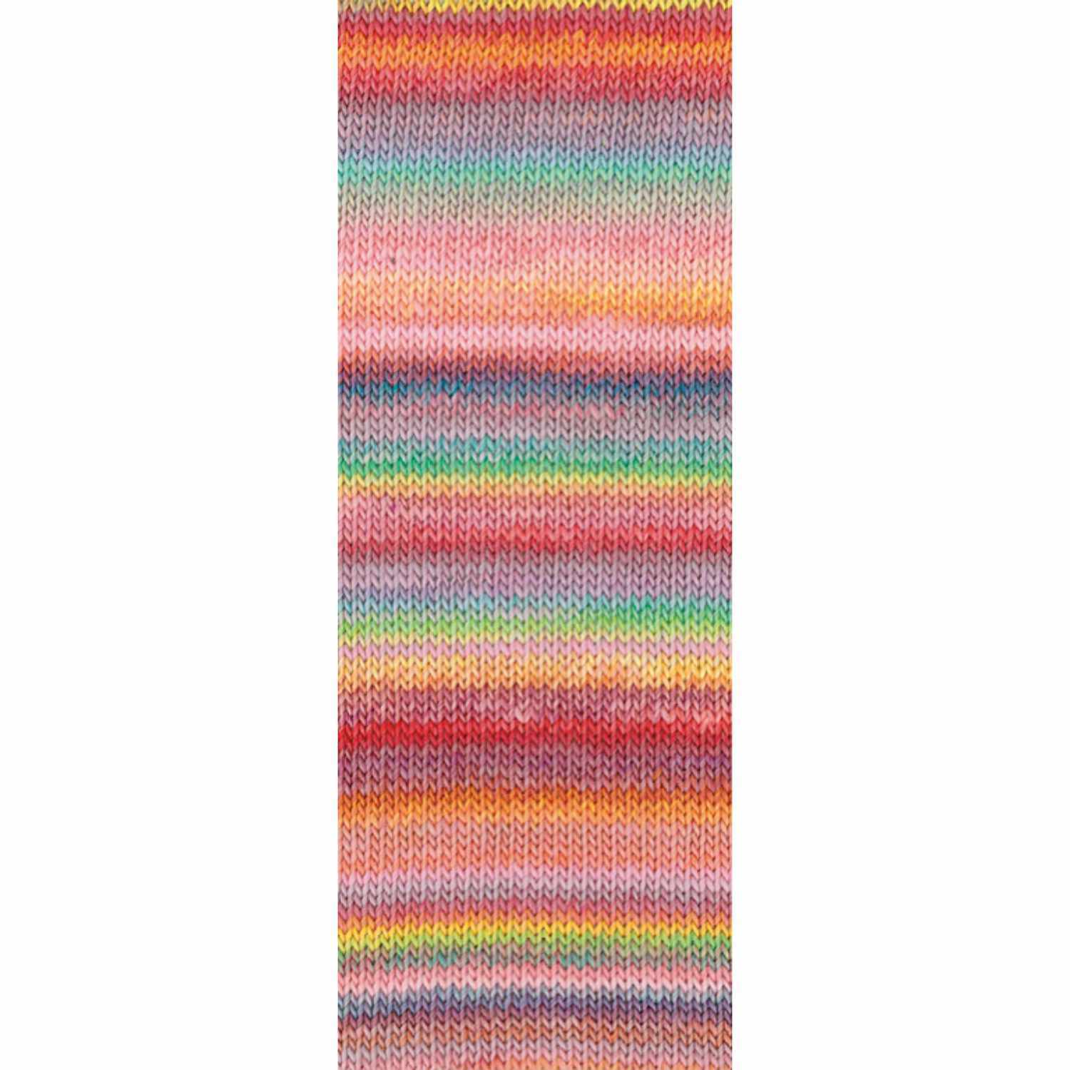 Colorissimo 100g 300m Farbe Lachs-Gelb-Türkis-Flieder von LANA GROSSA Mode mit Wolle Handels- und Vertriebs 