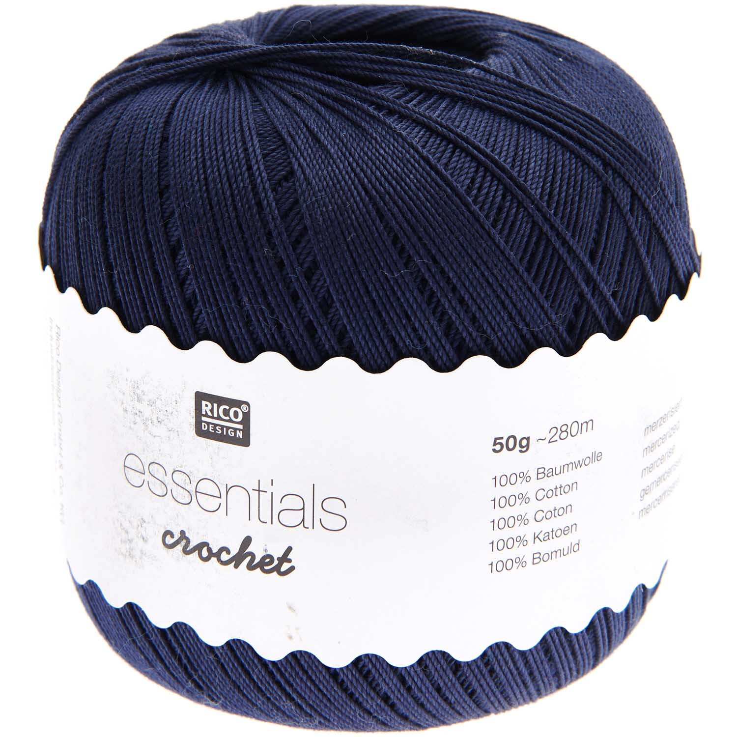 Rico Design Essentials Crochet Nachtblau