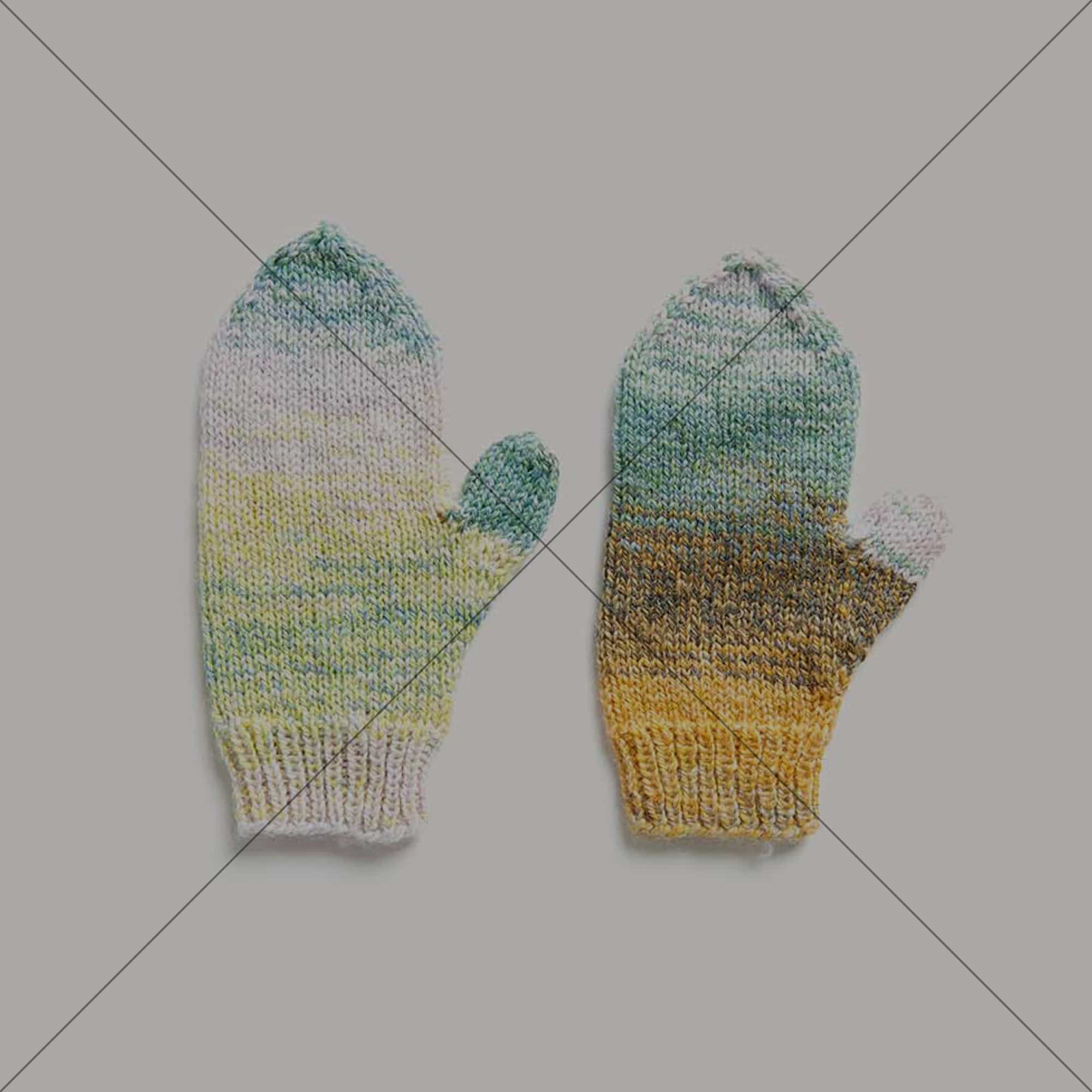 Gestrickte Fäustlinge: Modell 09 aus dem Heft Creative Chic Unique dk Special