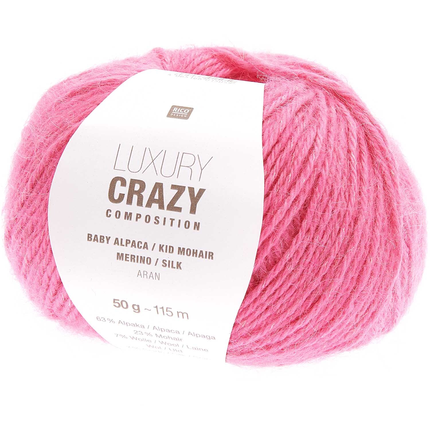 Rico Design Luxury Crazy Composition aran Pink