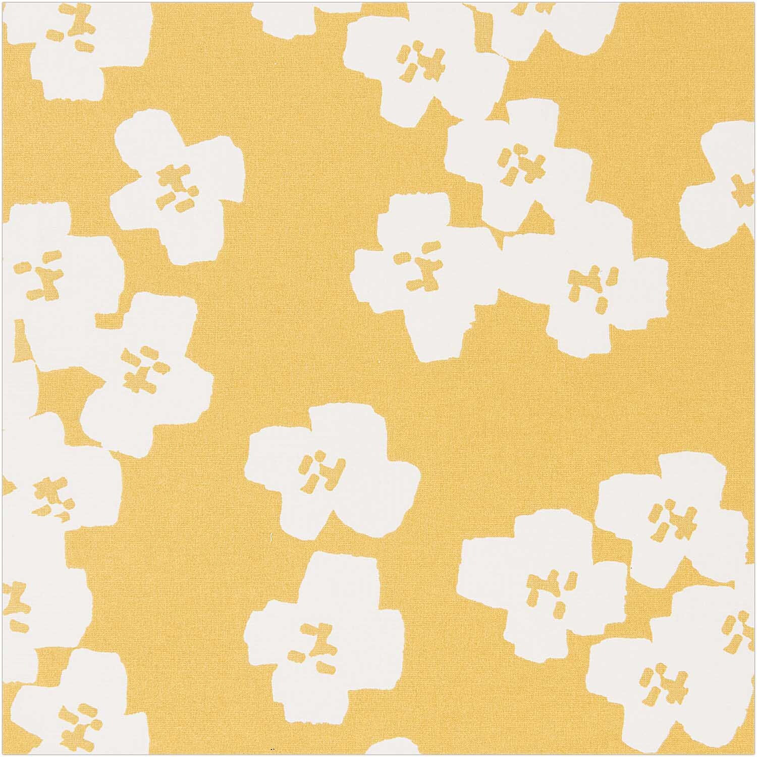Druckstoff Okina Hana Blumen senfgelb-hellgrau 140cm beschichtet Druckstoff Okina Hana Blumen senfgelb-hellgrau 140cm beschichtet