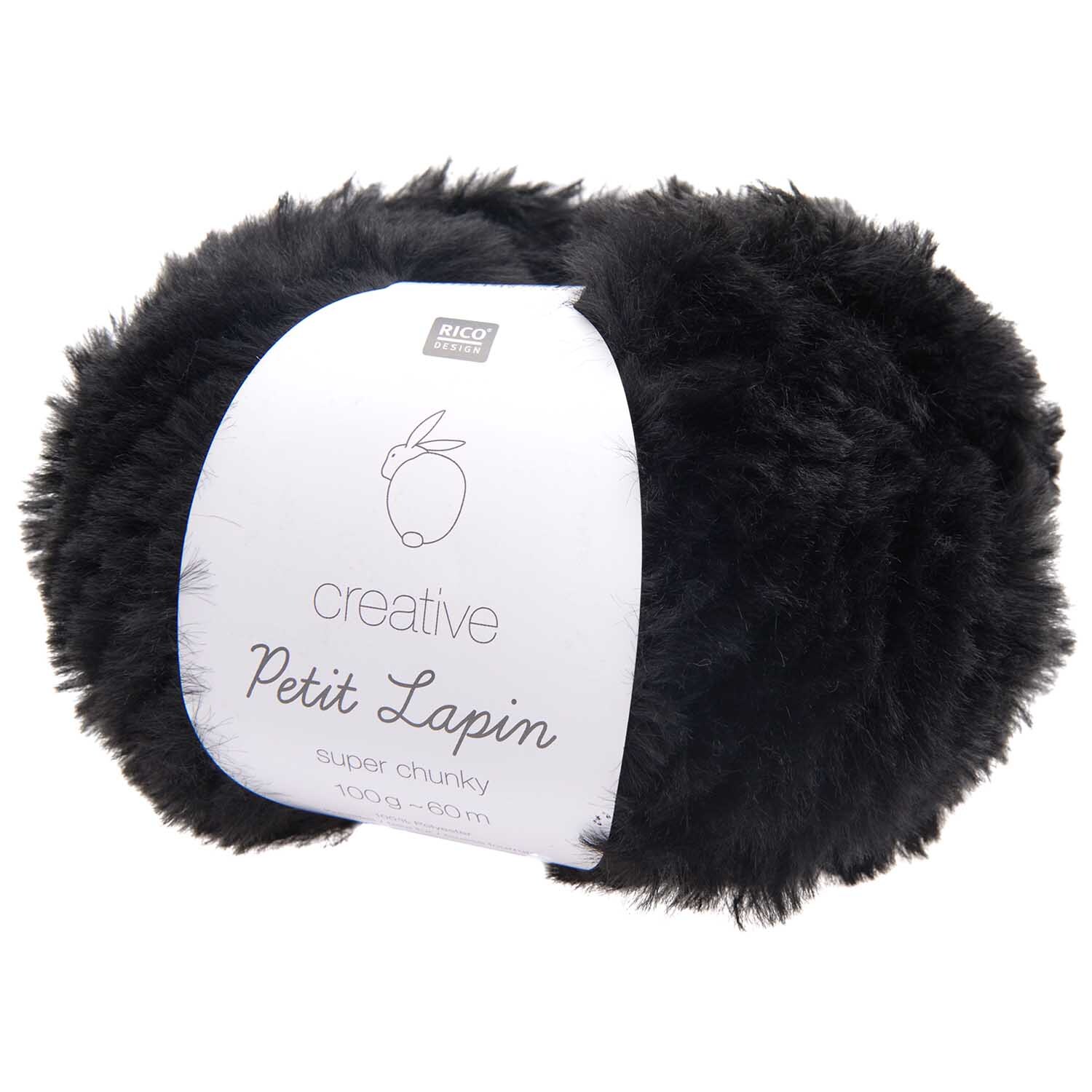 Rico Design Creative Petit Lapin Super Chunky Schwarz