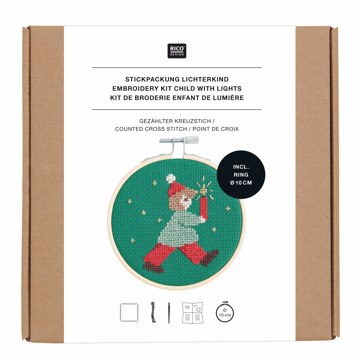 Stickpackung Lichterkind Ø10cm von Rico Design