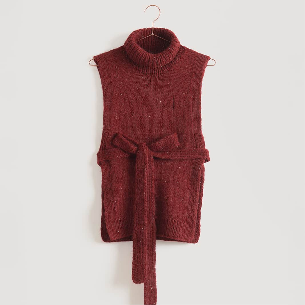 Gestrickter Pullunder: Modell 33 aus dem Heft Lovewool No. 21