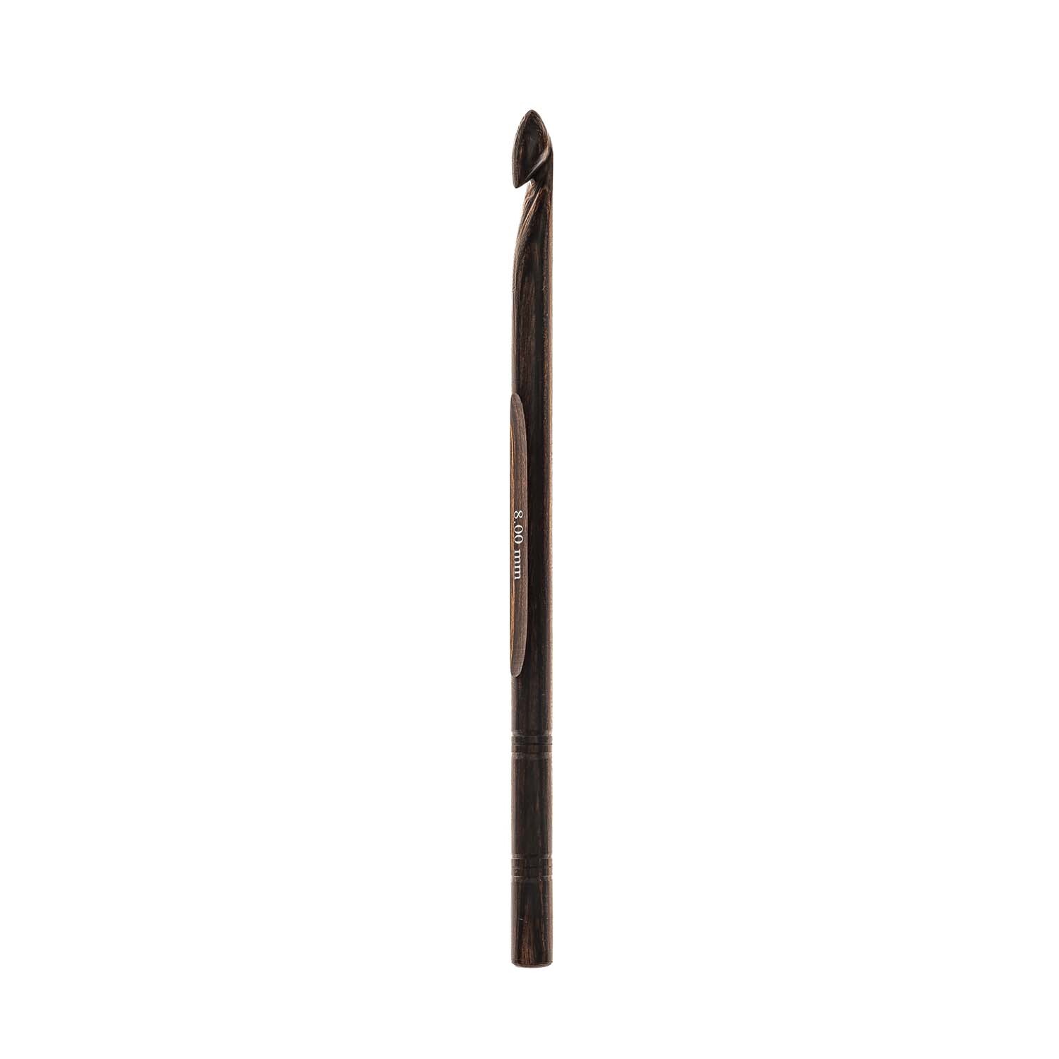 Wolle Rödel Knit Pro Häkelnadel 15cm Birkenholz 8,0