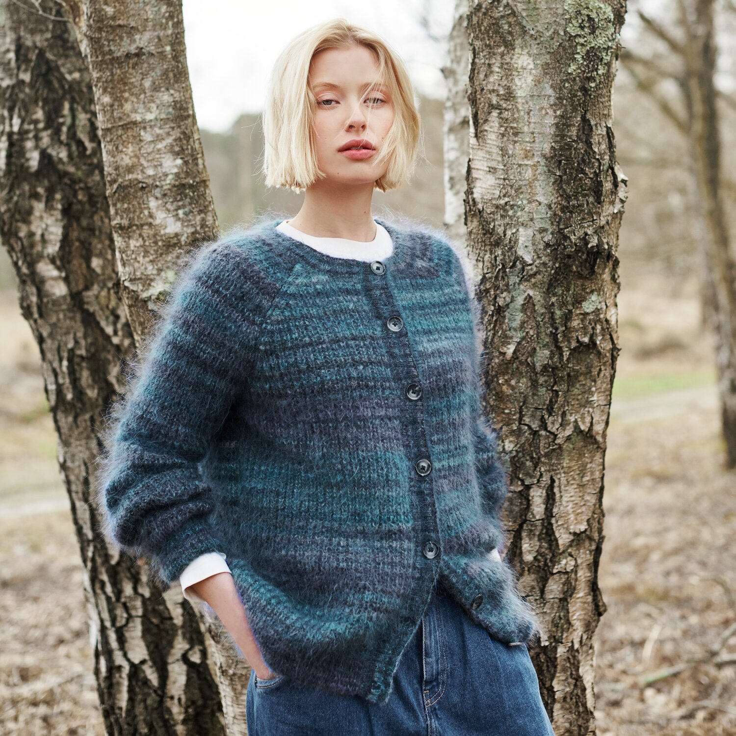 Strickset Cardigan Modell 26 aus Lovewool No. 21 von Rico Design
