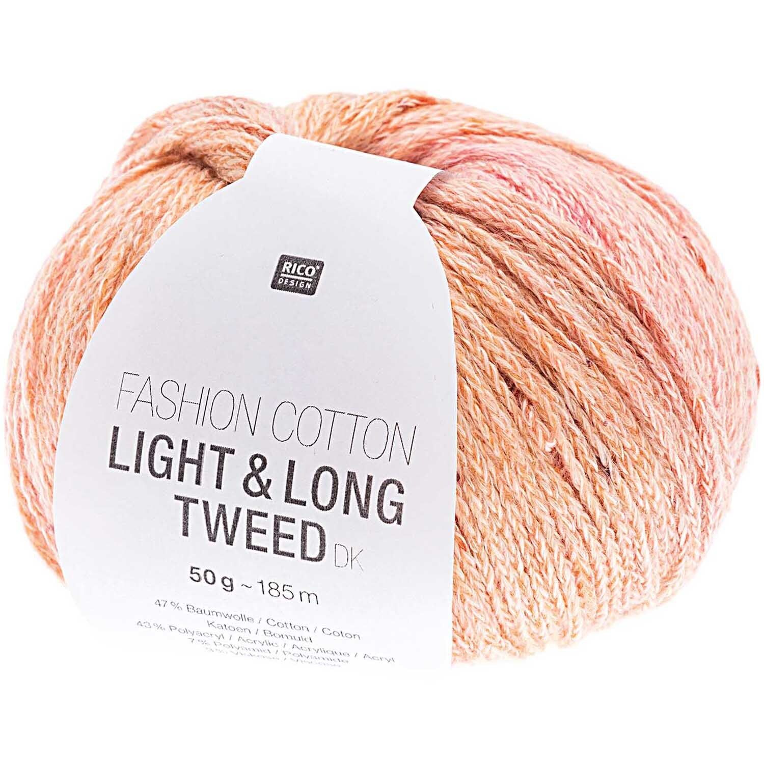 Rico Design Fashion Light & Long Tweed dk 50g 185m lachs-blau