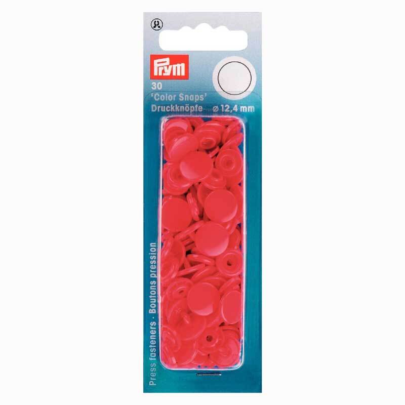 Prym Color Snaps Druckknöpfe rot 12,4mm 30 Stück