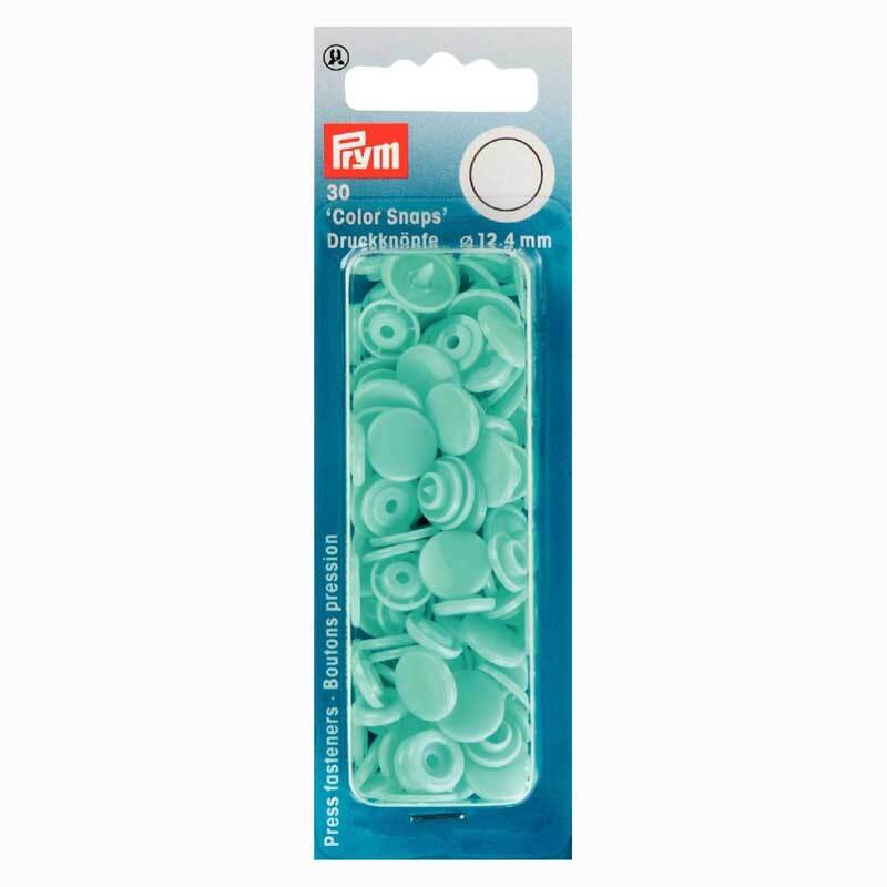 Prym Color Snaps Druckknöpfe helltürkis 12,4mm 30 Stück