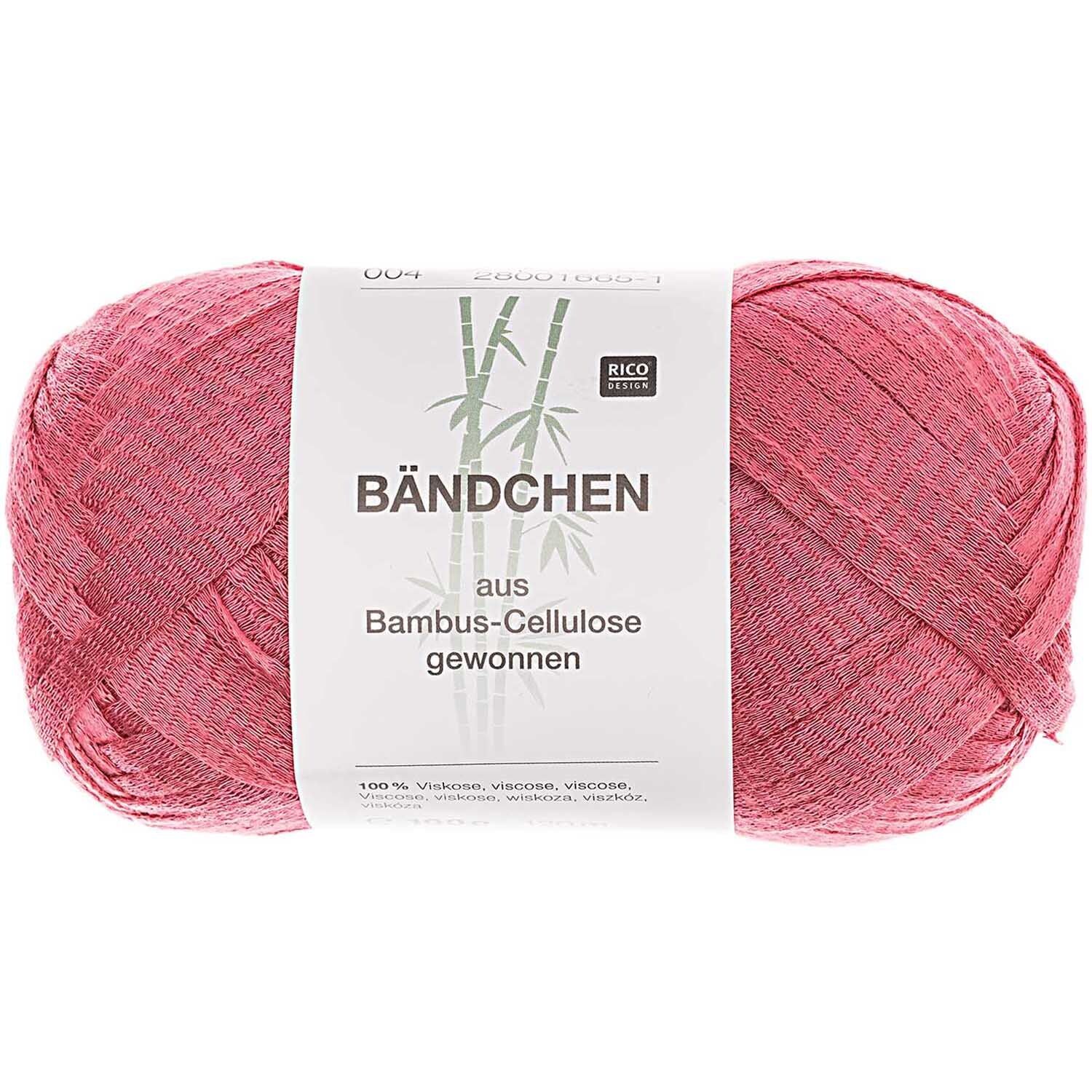 Rico Design Bändchen 100g 120m rot