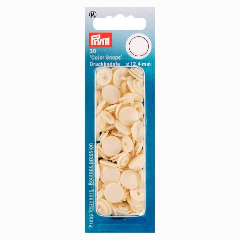Prym Color Snaps Druckknöpfe perle 12,4mm 30 Stück