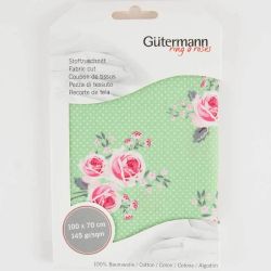 Gütermann Stoff Summer Loft Rosen grün 70x100cm Gütermann Stoff Summer Loft Rosen grün 70x100cm