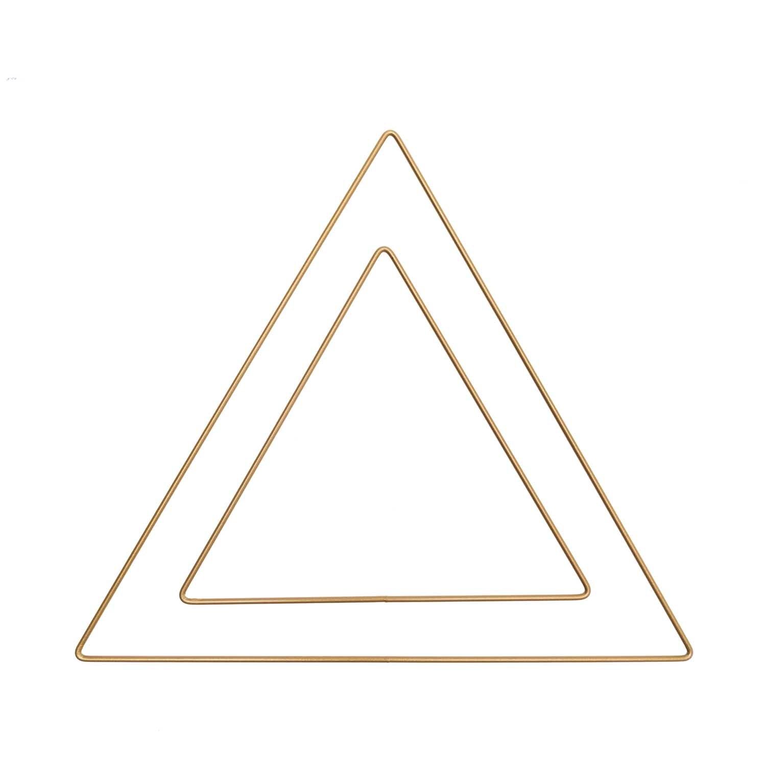 Rico Design Metallring Dreieck gold 30cm