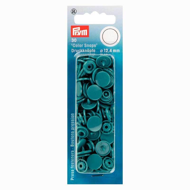 Prym Color Snaps Druckknöpfe dunkeltürkis 12,4mm 30 Stück