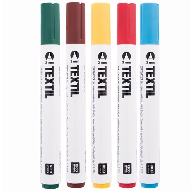 Rico Design Textilmarker 3mm helle Stoffe
