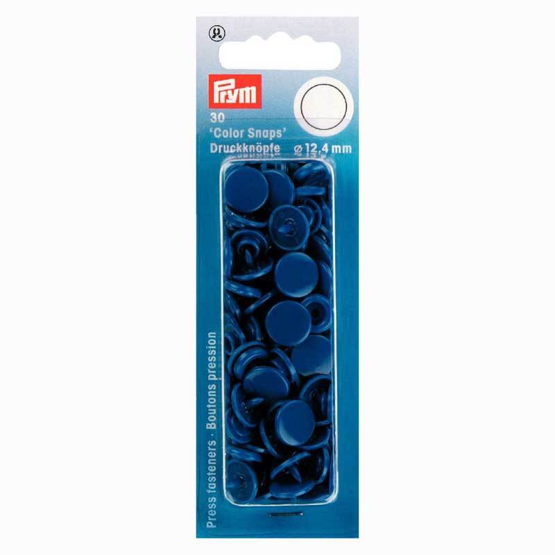 Prym Color Snaps Druckknöpfe blau 12,4mm 30 Stück