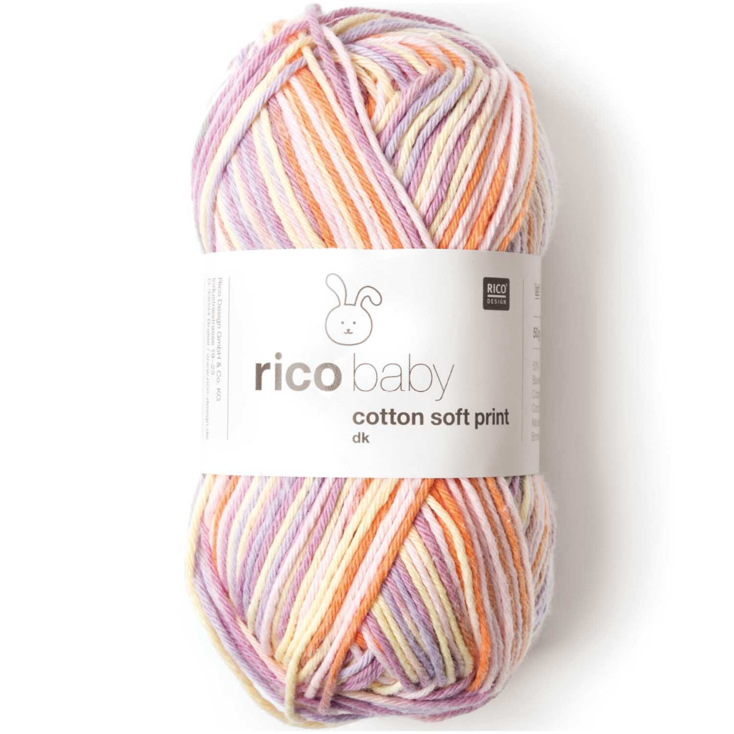 Rico Design Baby Cotton Soft Print dk 50g 125m Wolle Rödel