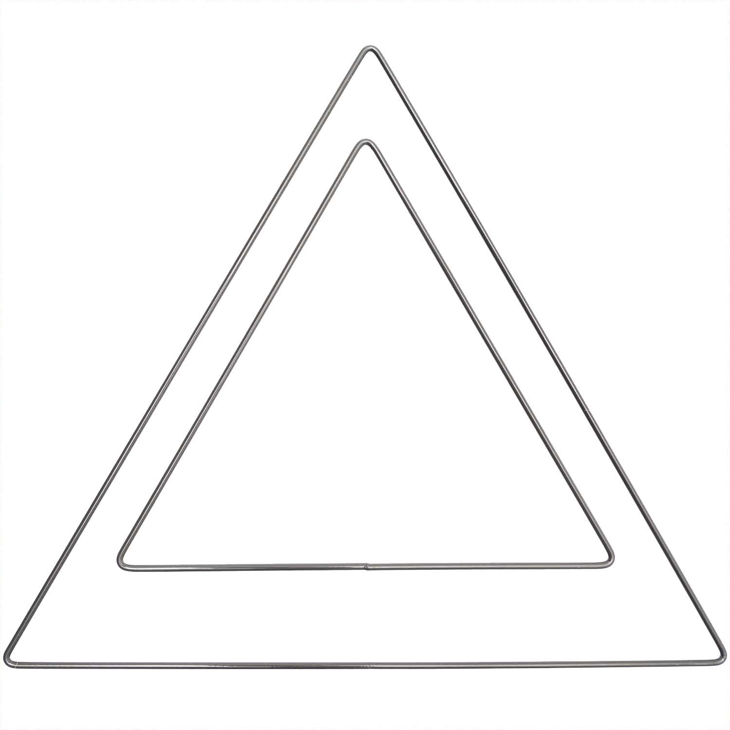 Rico Design Metallring Dreieck anthrazit 30cm