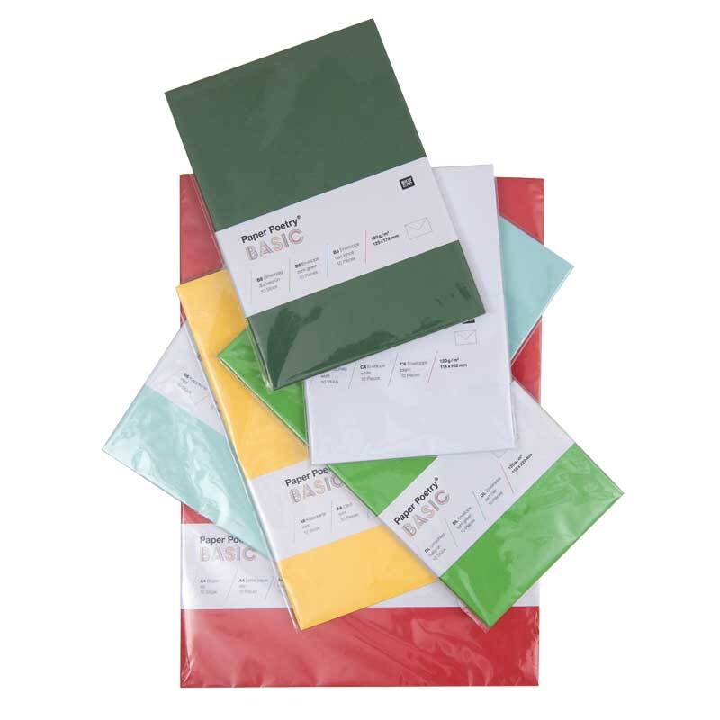 Rico Design Kuvert Basic DL 10 Stück